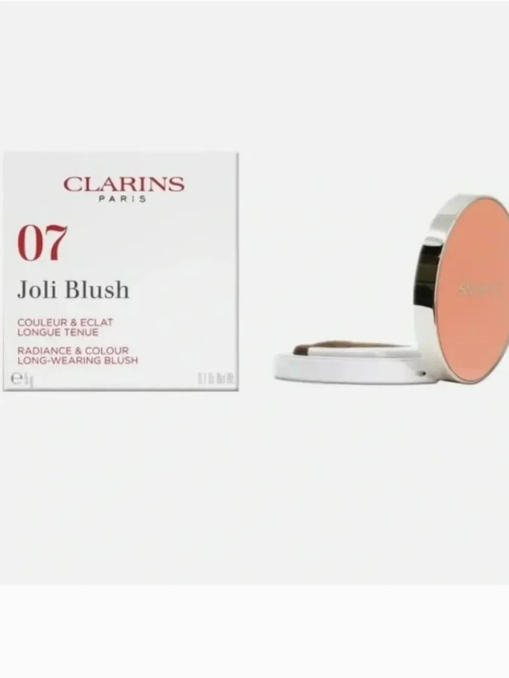 NIB Clarins 07 Joli Blush Cheeky Peach 5g / 0.1oz